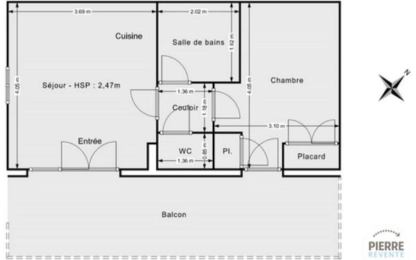 Appartement à vendre    2 pièces • 31,55 m2 Malaucène