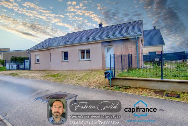 Doubs (25), à vendre Dannemarie sur Crète, maison P5 de 95 m2 + terrain de 410 m2