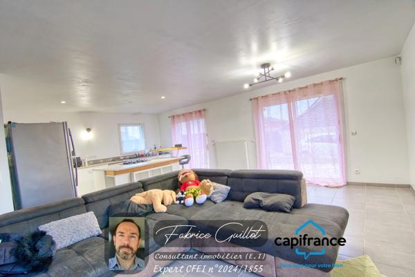 Doubs (25), à vendre Dannemarie sur Crète, maison P5 de 95 m2 + terrain de 410 m2