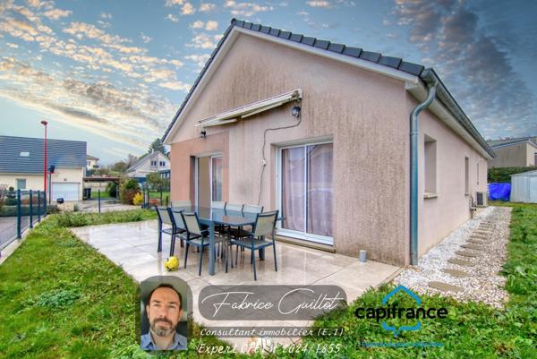 Doubs (25), à vendre Dannemarie sur Crète, maison P5 de 95 m2 + terrain de 410 m2