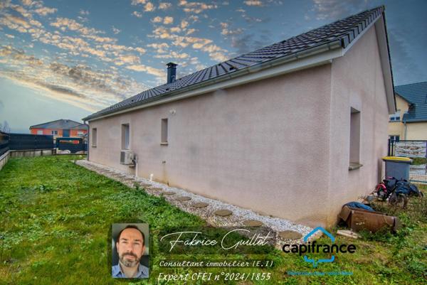 Doubs (25), à vendre Dannemarie sur Crète, maison P5 de 95 m2 + terrain de 410 m2