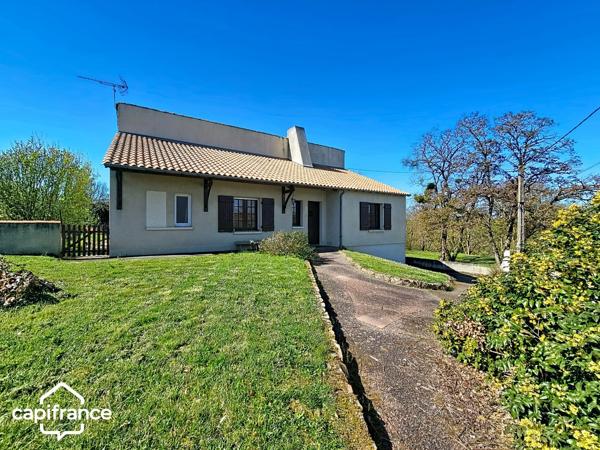 Argentonnay (79150) - Maison familiale 151 m² – 5 chambres dont 2 de plain-pied – sous-sol, jardin 1 350 m²