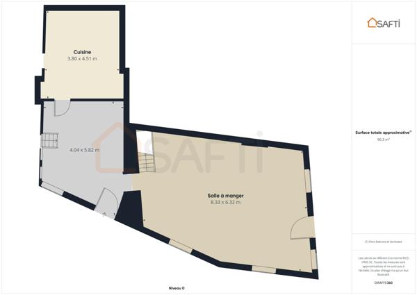 Restaurant au charme d’antan, niché dans un relais de poste de plus de 400 ans – ( murs et fonds)