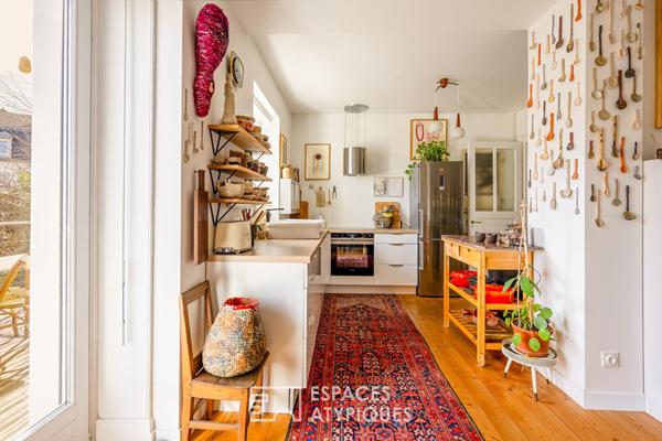 Maison de ville rénovée et son jardin