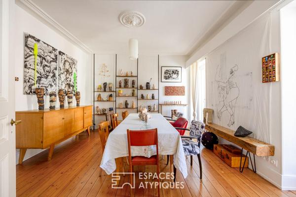 Maison de ville rénovée et son jardin