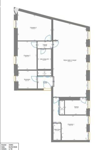 Paris 13e – Appartement familial 5 pièces de 105,64 m² avec 3 chambres