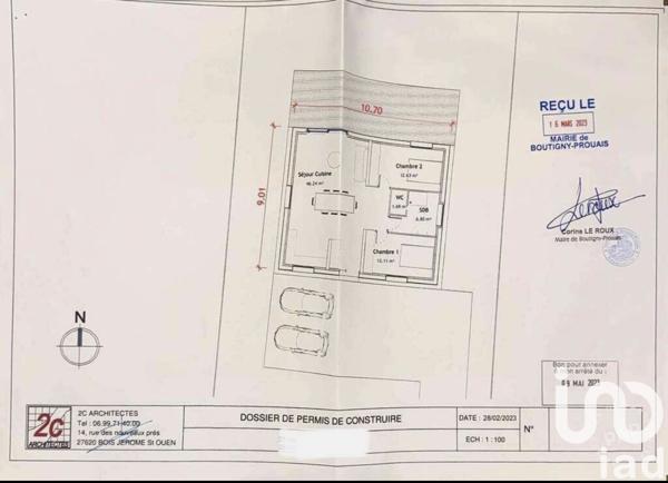 Terrain à vendre 648 m² Boutigny-Prouais