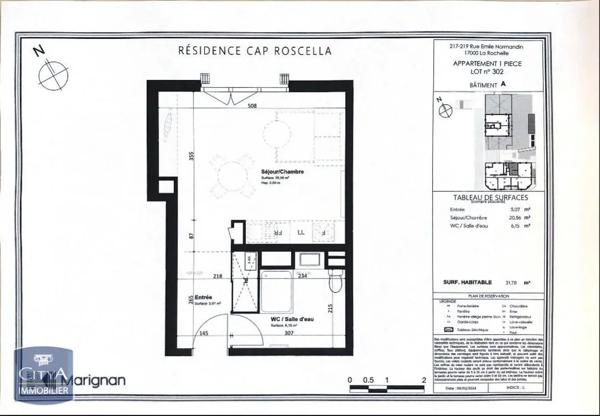 Appartement à louer 1 pièce 31.78m² La Rochelle (17000)