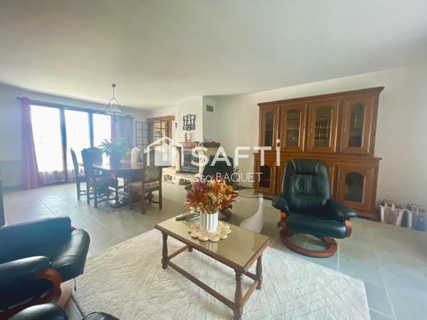 Maison familiale 6 pièces – 127 m², 3 chambres, jardin et sous-sol total