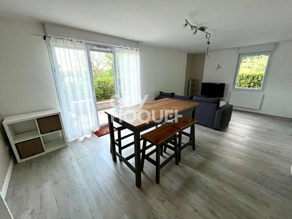 Appartement T2, meublé, avec terrasse, jardin et parking