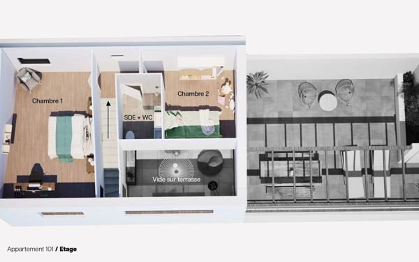 Appartement à vendre    3 pièces • 67 m2 Sète