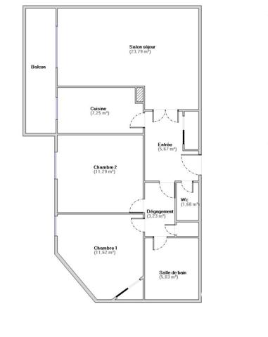 Appartement à vendre 3 pièces 70 m² Rueil-Malmaison
