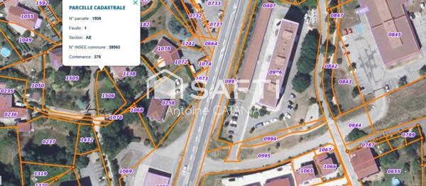 Voiron - Terrain constructible de 376m²