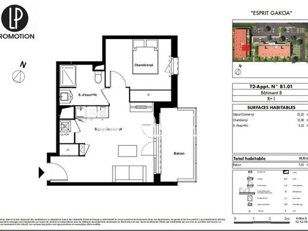 Location Appartement 2 pièces 38.5 m² - ESPRIT GAKOA Castelginest 31780