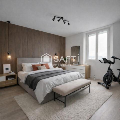 Dernier étage lumineux en centre-ville