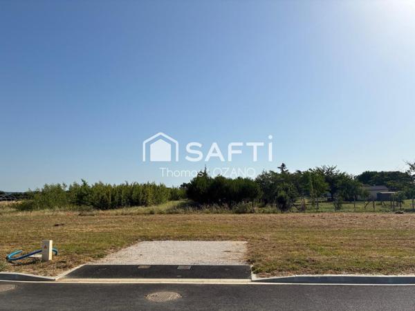 Terrain plat de 531m2  pret a construire