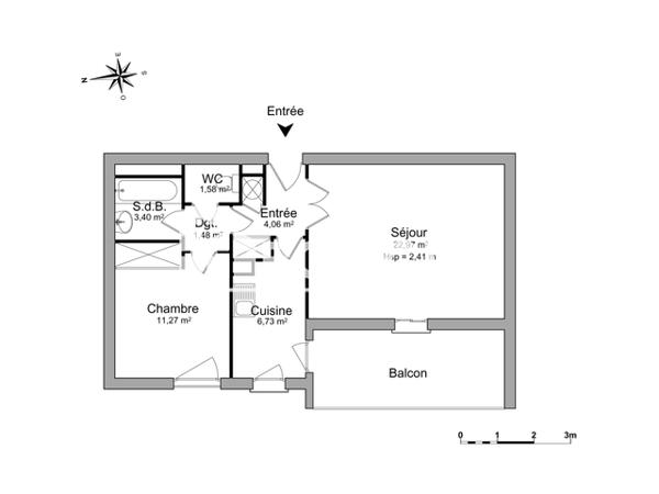 Location Appartement 2 pièces 50.01 m² - 2 BOULEVARD FERDINAND DE LESSEPS Aix En Provence 13100