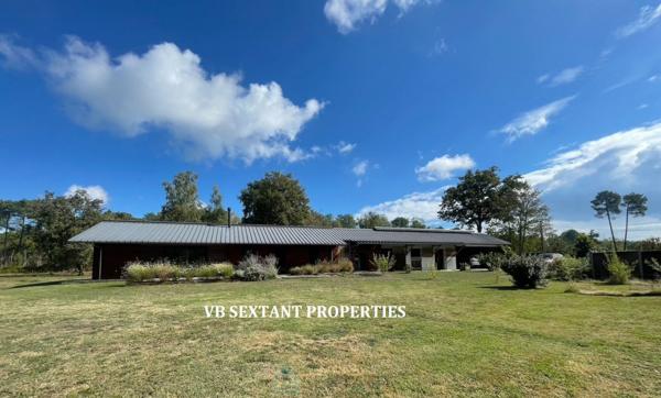 Bazas, charmante propriété de 3 hectares, avec maison d'habitation lumineuse et  économe au coeur de la nature
