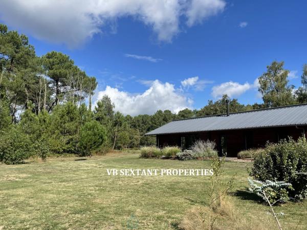 Bazas, charmante propriété de 3 hectares, avec maison d'habitation lumineuse et  économe au coeur de la nature