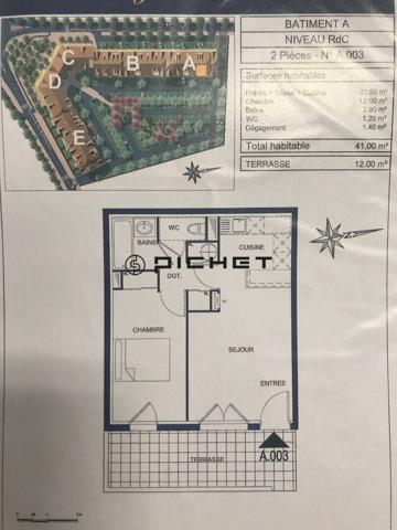Appartement 2 pièces 41 m² GUJAN MESTRAS - 33470
