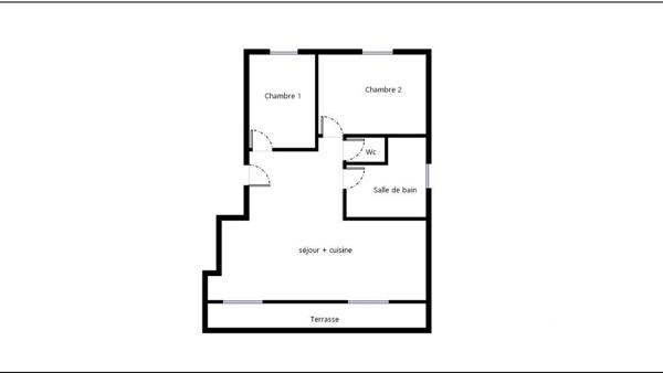 Appartement à vendre 3 pièces 56,8 m² Cannes