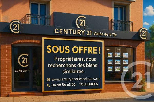 Maison à vendre  5 pièces - 161 m 2   TOULOUGES  - 66