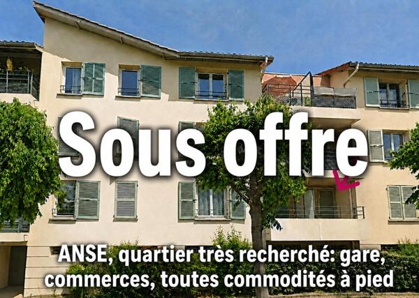 ANSE  TOUTES COMMODITES A PIED - 3 pièces 70 m2 avec garage et balcon