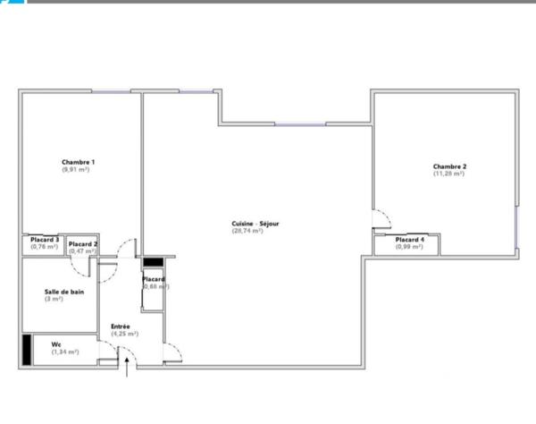 Appartement à vendre 3 pièces 61 m² Châlons-en-Champagne