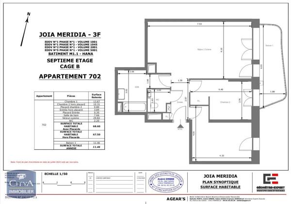 Appartement à louer 3 pièces 68.6m² Nice (06200)