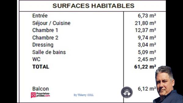 APPARTEMENT T3 RILLIEUX LA PAPE DE 60.74 m2 deuxième étage