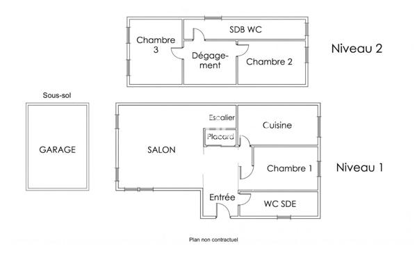 Maison
         4 pièces
        - 100 m² Exclusivité 325 000 € *