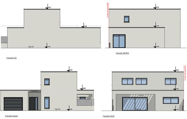 GENAS secteur Azieu Centre - Maison de ville contemporaine neuve de 128m² et 4 chambres