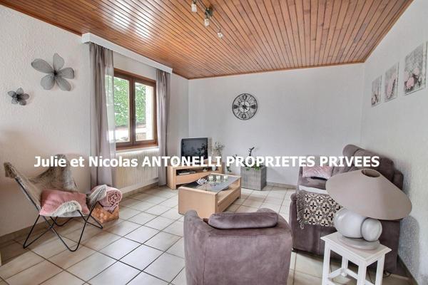 Maison 92m² habitables, 3 chambres, un garage + un carport  terrain 800m² avec beau jardin et grande terrasse