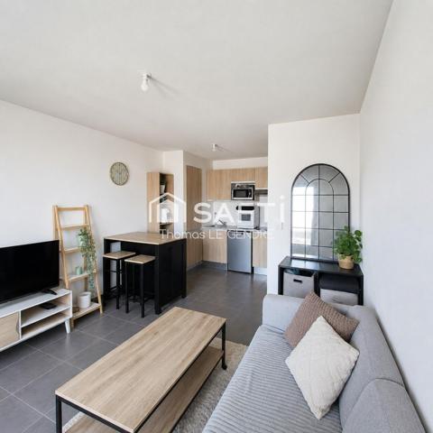 T2 lumineux avec balcon