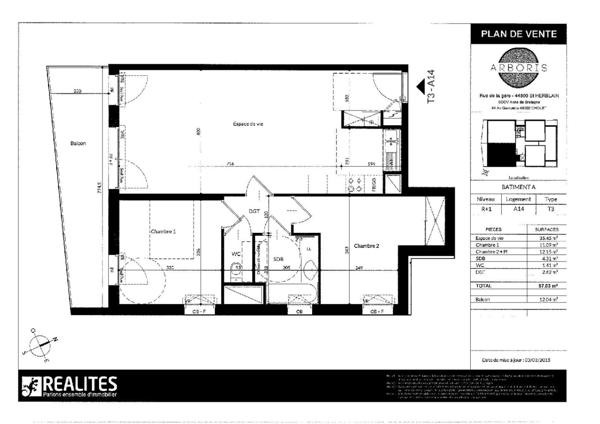 SAINT HERBLAIN T3, Saint herblain 44800