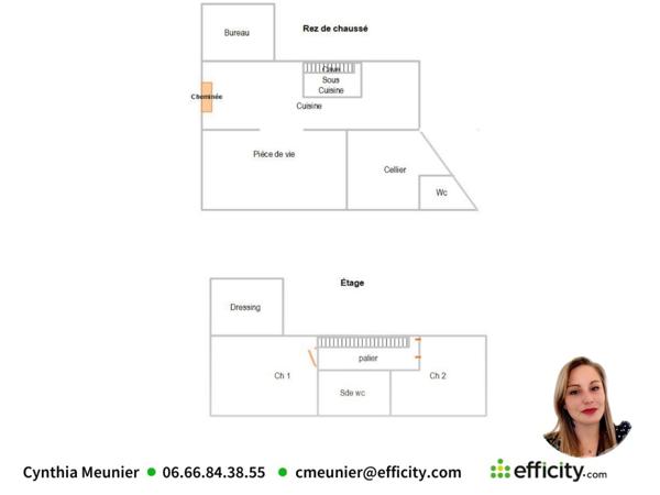 Maison 5 pièces - 160 m² Exclusivité efficity