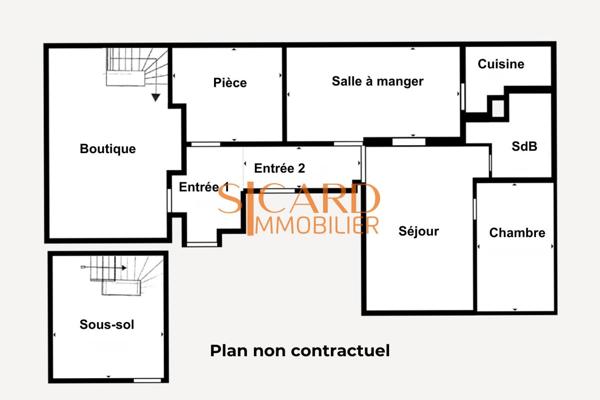 Bien mixte rare : habitation et commerce