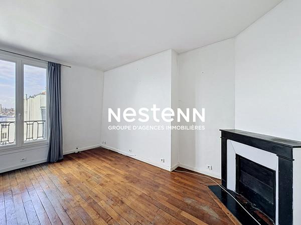 Dernier étage avec vue Tour Eiffel ? 3 pièces de charme de 60,91 m² au sol ? Ascenseur prochainement installé