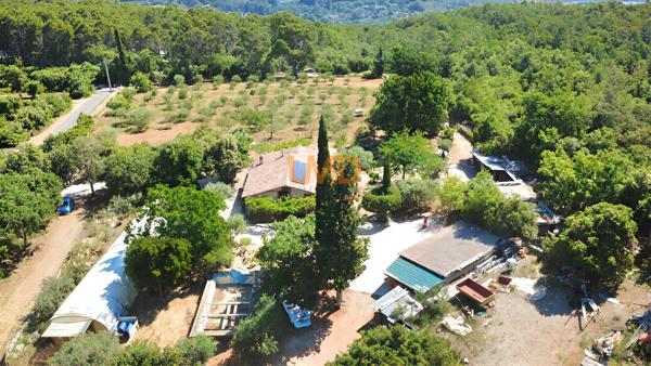 Mas en pierre sur 1,2 hectare – oliveraie, calme