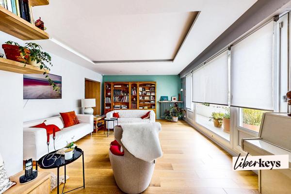 Appartement 5 pièces, Dernier étage avec balcon attique, Garage, Caen Jardin des plantes