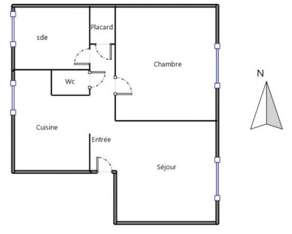 Appartement à vendre 2 pièces ASNIERES SUR SEINE Gare de Bécon-les-bruyères