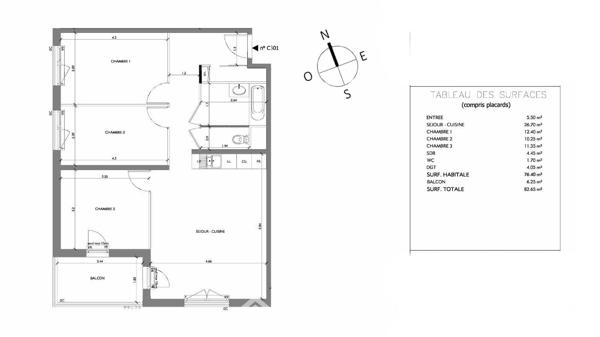 Appartement 76 m² à Ugine 73400