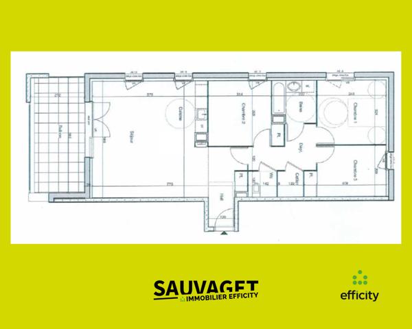 Appartement 4 pièces - 85 m² Exclusivité efficity