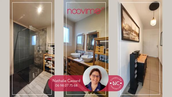 Maison de plain-pied de 104 m2 3 chambres et un bureau sur 5