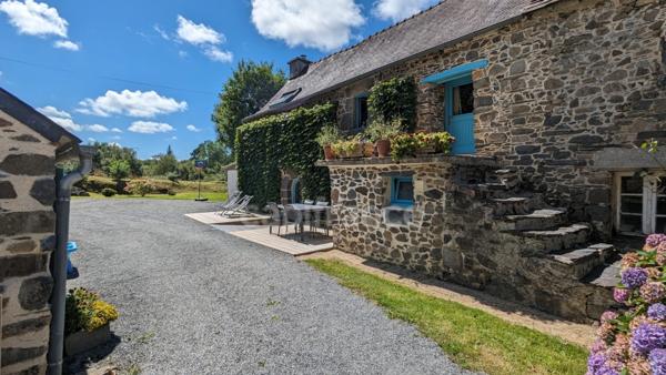 Dpt Finistère (29), à vendre à LE FAOU maison en pierre de 110 m² - 3 Chambres - Terrain de 880,00 m²