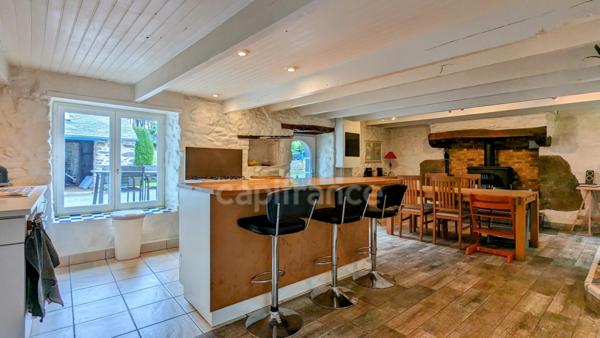 Dpt Finistère (29), à vendre à LE FAOU maison en pierre de 110 m² - 3 Chambres - Terrain de 880,00 m²