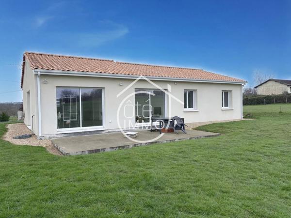 LA FORCE : Maison de plain-pied 4 pièces de 110m² avec jardin