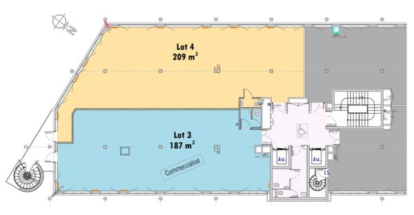 Roubaix – Parc des 7 Lieux | Bureaux 209 m² + 4 parkings | Dernier lot | À vendre