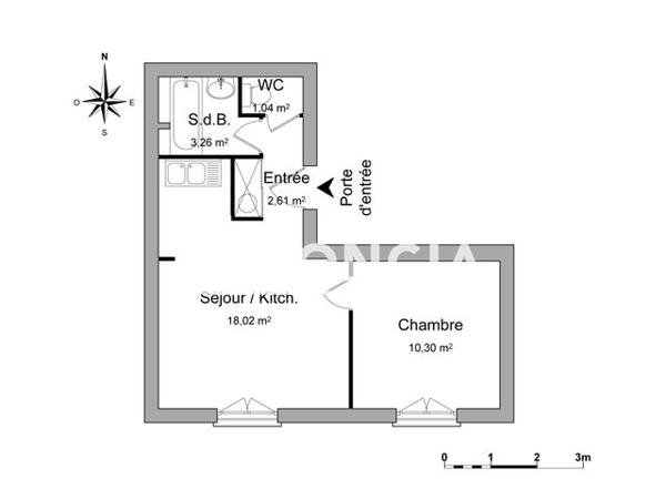 Location Appartement 2 pièces 35.23 m² - 2 PLACE DE LA REPUBLIQUE Orleans 45000