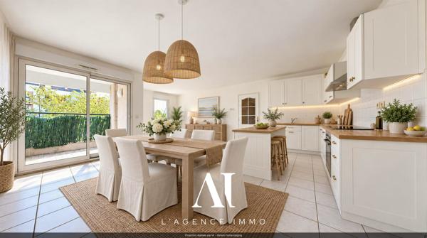 Appartement T2 en Rez-de-chaussée avec terrasse cave et place de parking Prévessin-Moëns 01280
